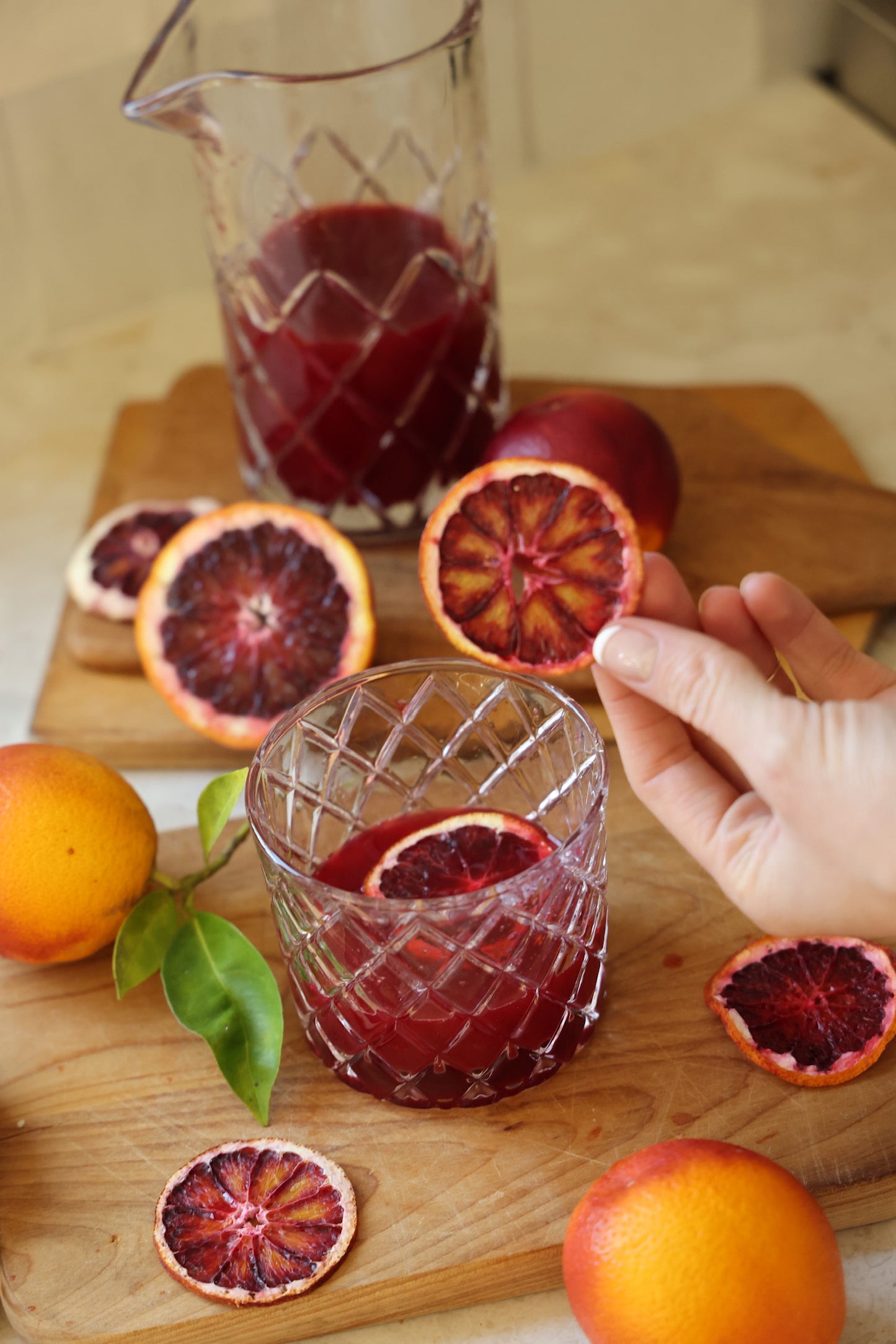 Organic Dried blood orange slices